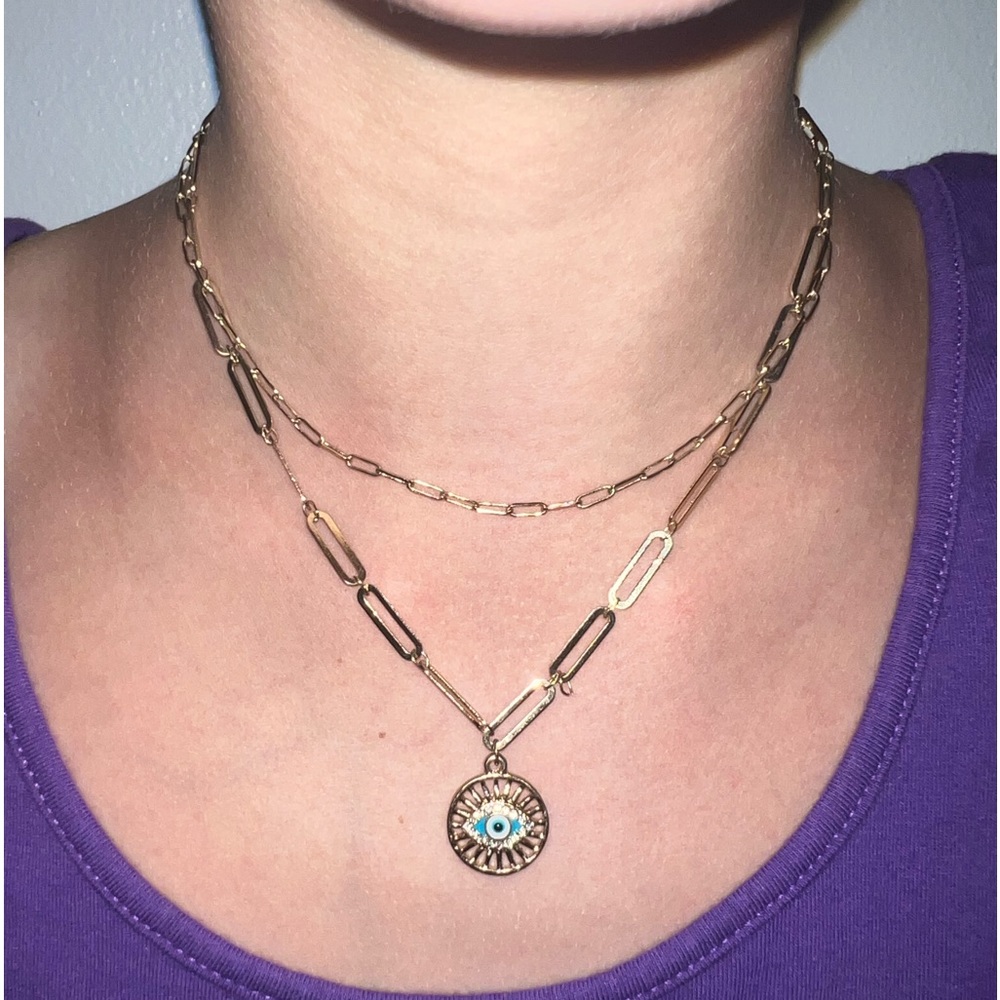 Evil Eye Double Necklace